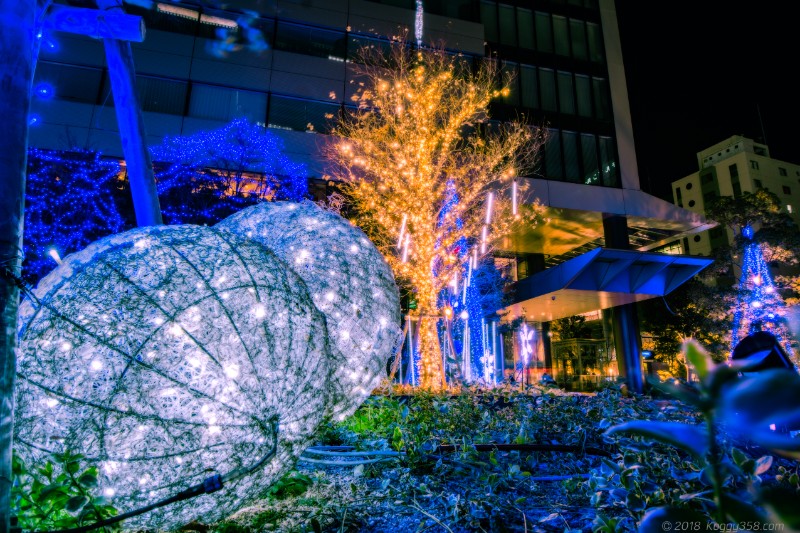 ルーセントタワーのイルミネーション