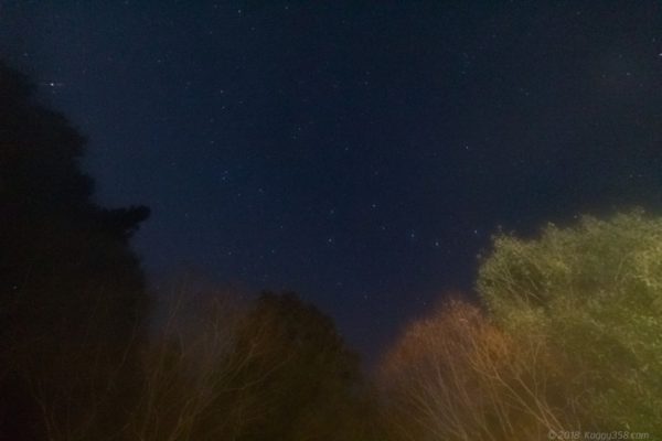 しぶんぎ座流星群を撮りにいってレンズ部が凍結して失敗した例