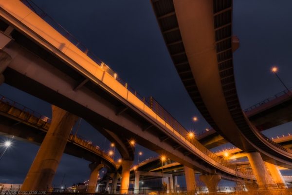 清洲ジャンクション「北西」側の夜景