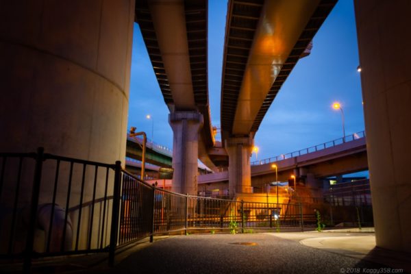 清洲ジャンクションの「南西」側の夜景