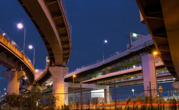 清洲ジャンクション「北西」側の夜景