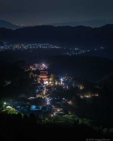 吉野山の夜景