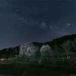 奈良の一本桜の名所、又兵衛桜と天の川を撮影してきたよ