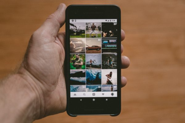 インスタグラムのホーム画面