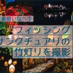 幻想的！フィッシングサンクチュアリの竹灯りの夜景を撮影！