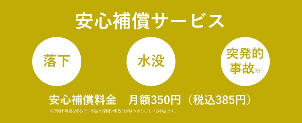 カメラレントの「安心保障サービス」