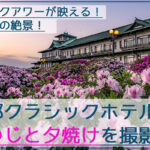 蒲郡クラシックホテルのつつじ祭りで夕焼けマジックアワーを撮影