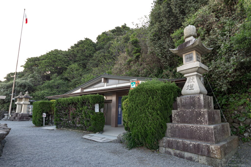 伊勢の夫婦岩(二見興玉神社)のお手洗いの雰囲気